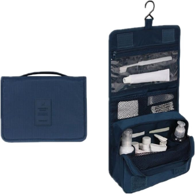 Geantă de Cosmetice Albastru Impermeabilă pentru Călătorie - CBD CORAL BEST DEALS [3]
