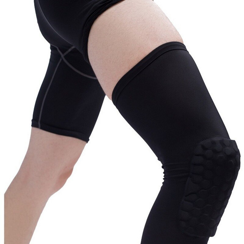 Genunchiera pentru Protectie Genunchi, Supraelastica cu Tampon, Compatibila Unisex, 48cm, Negru, CBD CORAL BEST DEALS Negru [2]