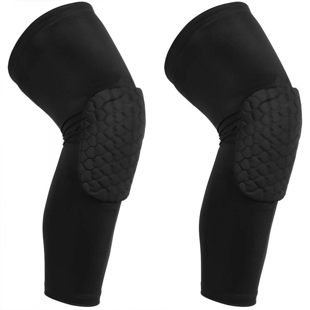 Genunchiera pentru Protectie Genunchi, Supraelastica cu Tampon, Compatibila Unisex, 48cm, Negru, CBD CORAL BEST DEALS Negru [4]