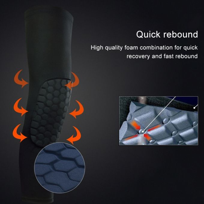 Genunchiera pentru Protectie Genunchi, Supraelastica cu Tampon, Compatibila Unisex, 48cm, Negru, CBD CORAL BEST DEALS Negru [6]