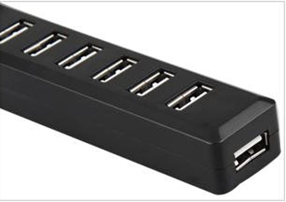 Hub cu 7 Porturi USB cu Transfer Super Rapid 480mbps Hi-Speed, Buton On/Off, Negru, CBD CORAL BEST DEALS Negru [4]