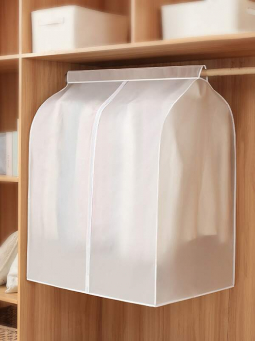 Husa Protectie Haine, pentru Dressing sau Sifonier, Material Premium Impermeabil, 50 x 60 x 150 cm, Alb, CBD CORAL BEST DEALS [12]