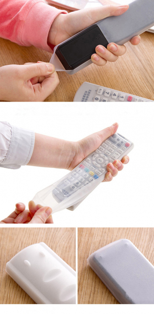 Husa Telecomanda Televizor, Model Universal din Silicon Flexibil, Transparenta, CBD CORAL BEST DEALS [4]