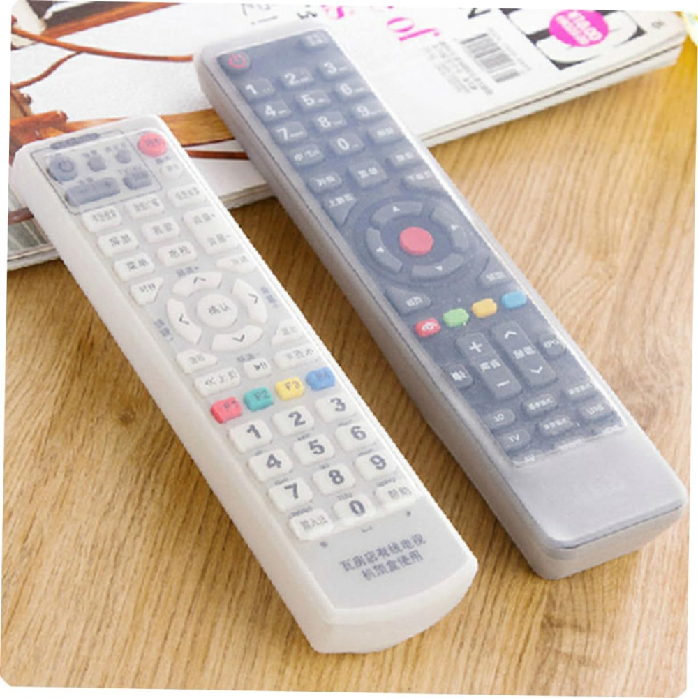 Husa Telecomanda Televizor, Model Universal din Silicon Flexibil, Transparenta, CBD CORAL BEST DEALS [6]