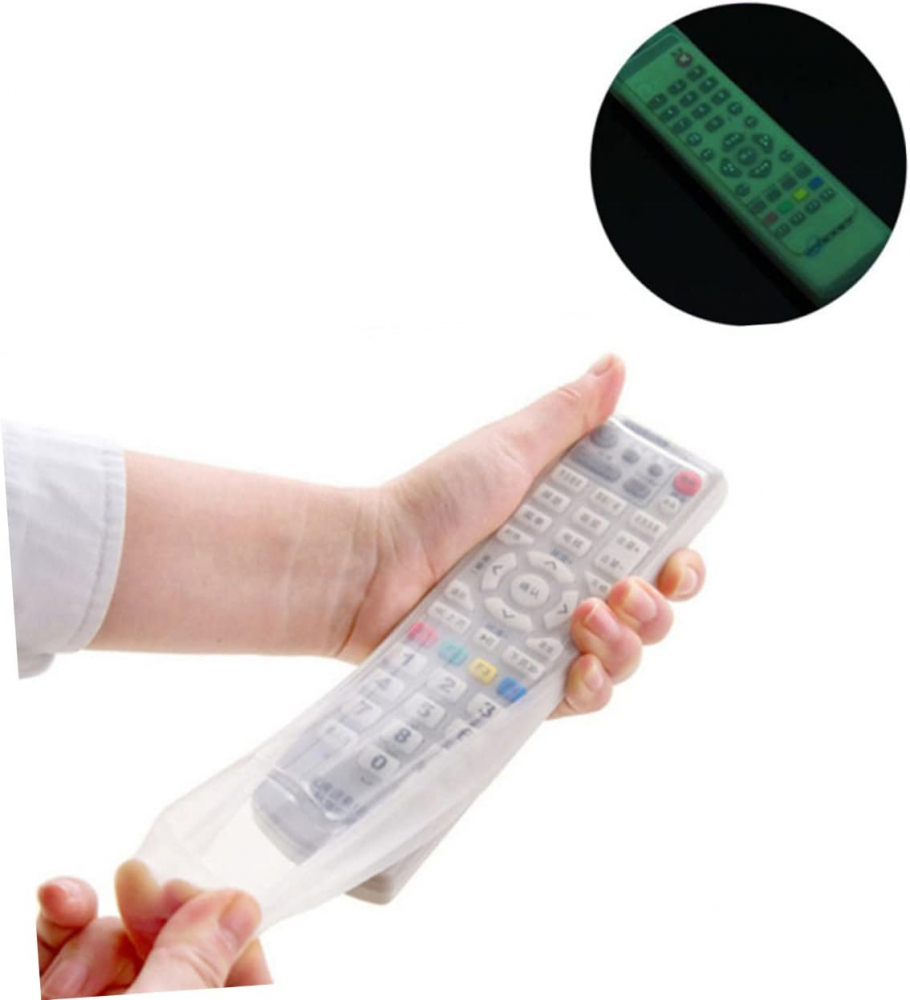 Husa Telecomanda Televizor, Model Universal din Silicon Flexibil, Transparenta, CBD CORAL BEST DEALS [7]