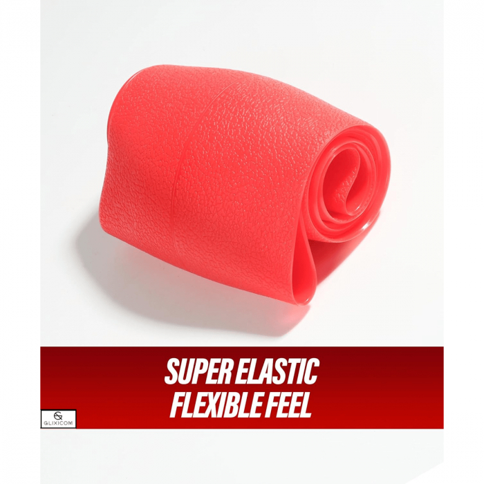 Husa Volan Rosu din Silicon Elastic, Pentru Protejarea Volanului Masinii si Condus Confortabil, Universal Compatibila, Diametru 32-40 cm, CBD CORAL BEST DEALS [3]