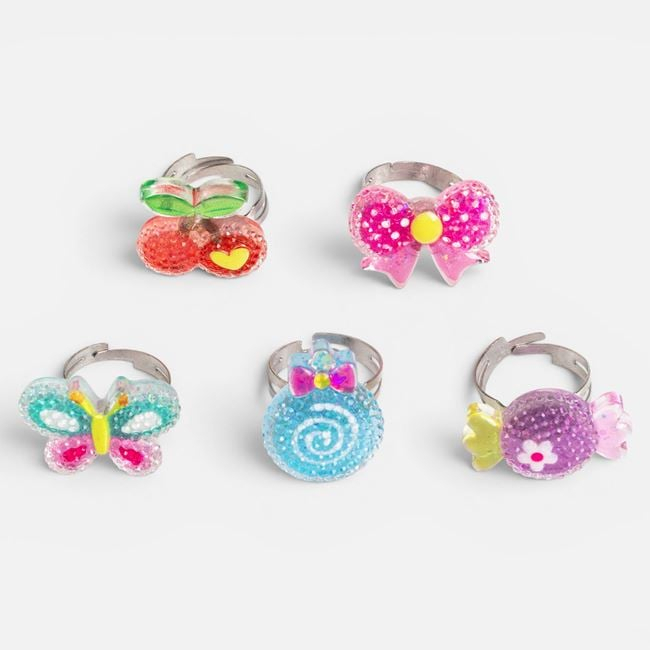 Set 5 Inele cu Strasuri, Modele Frosty pentru Copii [2]