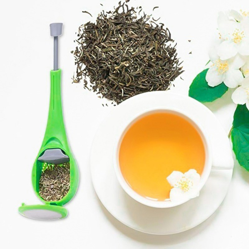 Infuzor ceai, cu Strecuratoare pentru Ceai Natural, Reutilizare Indelungata, Premium 2 in 1, PVC Verde, CBD CORAL BEST DEALS Verde 0.01 l [6]