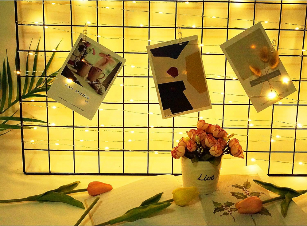 Instalatie Ghirlanda cu 20 Carlige si 20 de Leduri pentru Prindere Fotografii, Lumina Alba, CBD CORAL BEST DEALS [3]