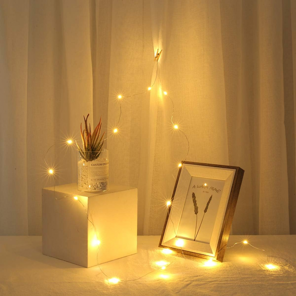 Instalatie Ghirlanda cu 20 Carlige si 20 de Leduri pentru Prindere Fotografii, Lumina Alba, CBD CORAL BEST DEALS [16]