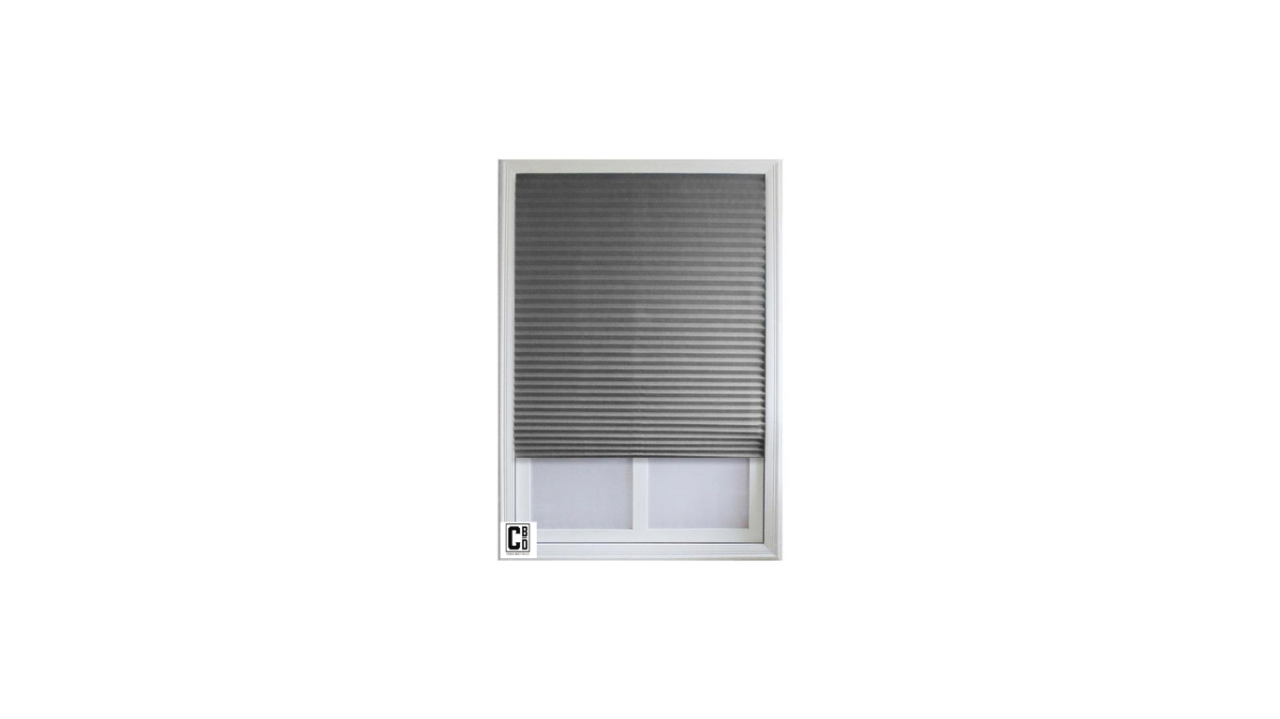 Jaluzea Plisată Autoadezivă 60×150 cm Gri - PVC Textil, Eleganță și Practicitate pentru Fereastră | Coral Best Deals [8]