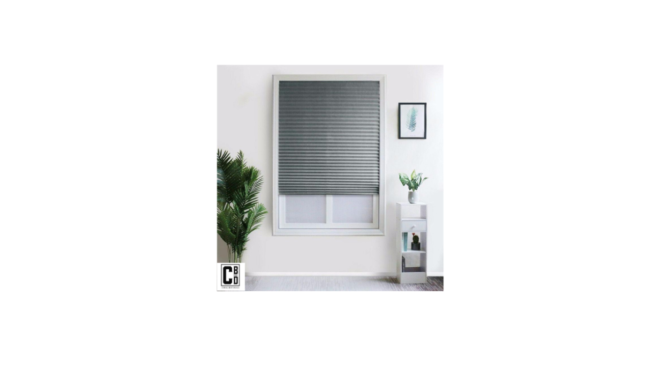 Jaluzea Plisată Autoadezivă 60×150 cm Gri - PVC Textil, Eleganță și Practicitate pentru Fereastră | Coral Best Deals [3]