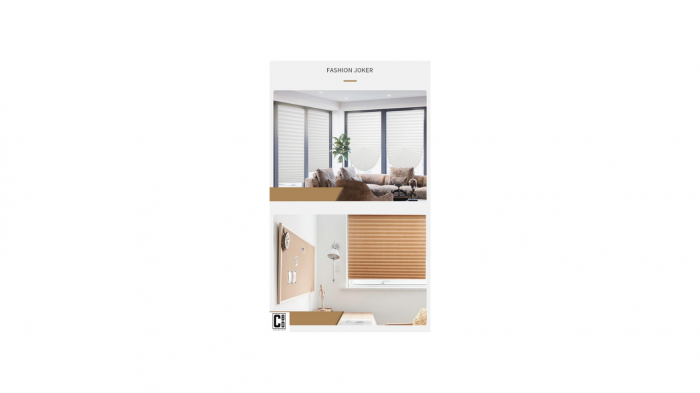 Jaluzea Plisată Autoadezivă Crem - CBD CORAL BEST DEALS 60 x 150 cm [12]