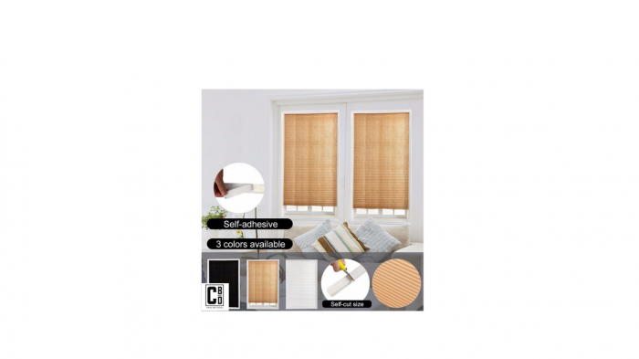 Jaluzea Plisată Autoadezivă Crem - CBD CORAL BEST DEALS 60 x 150 cm [4]
