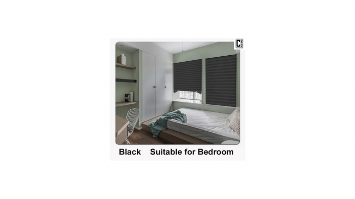 Jaluzea Plisată Neagră Autoadezivă 60 x 150 cm - CBD CORAL BEST DEALS [6]