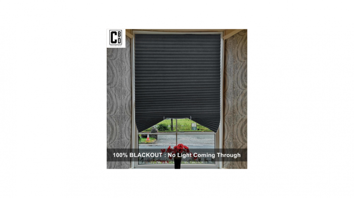Jaluzea Plisată Neagră Autoadezivă 60 x 150 cm - CBD CORAL BEST DEALS [17]
