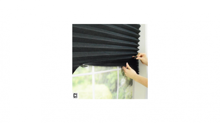 Jaluzea Plisată Neagră Autoadezivă 60 x 150 cm - CBD CORAL BEST DEALS [8]