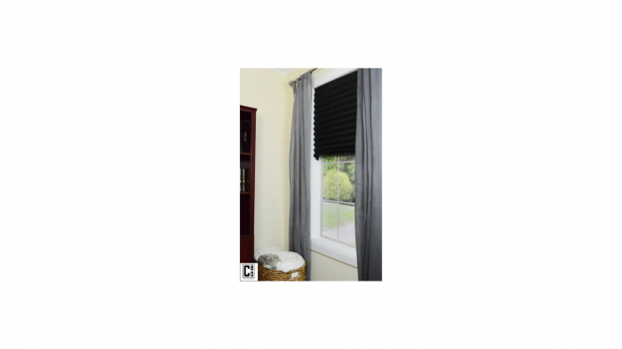Jaluzea Plisată Neagră Autoadezivă 60 x 150 cm - CBD CORAL BEST DEALS [11]