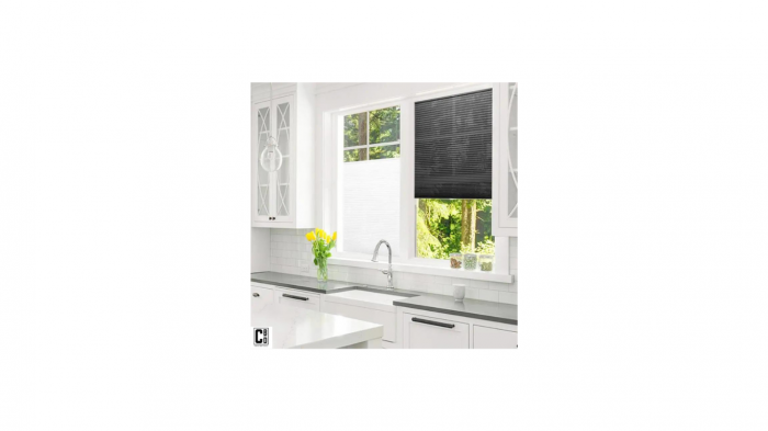Jaluzea Plisată Neagră Autoadezivă 60 x 150 cm - CBD CORAL BEST DEALS [2]