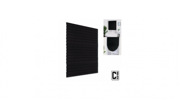 Jaluzea Plisată Neagră Autoadezivă 60 x 150 cm - CBD CORAL BEST DEALS [14]