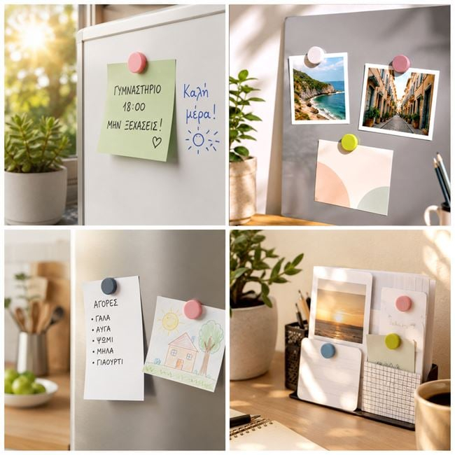 Set 6 Magneți Rotunzi Pastel pentru Tablă, Ø2,5 cm [2]