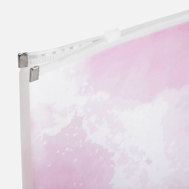 Mapă A4 din Plastic Roz Marble cu Fermoar, 33x3x24 cm [2]