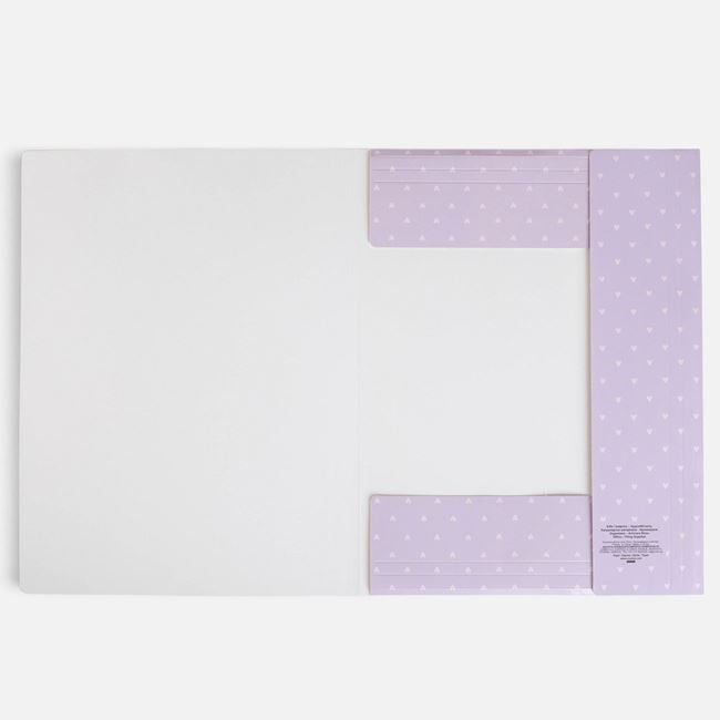 Mapă Fancy Lila-Roz cu Elastic și Fundă, 24x32 cm [2]