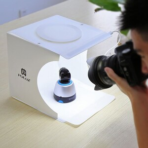 Mini studio foto cu benzi LED pentru fotografii de produs , Studio foto cu 6 fundaluri colorate și iluminare LED [7]