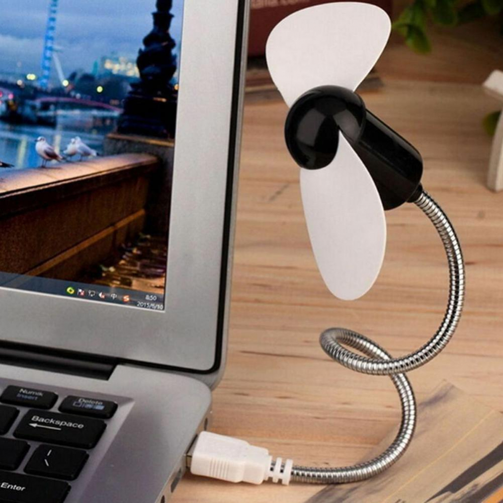 Mini Ventilator USB Reglabil pentru Calculator sau Laptop, ABS, Eficienta Maxima Premium, CBD CORAL BEST DEALS Negru [3]