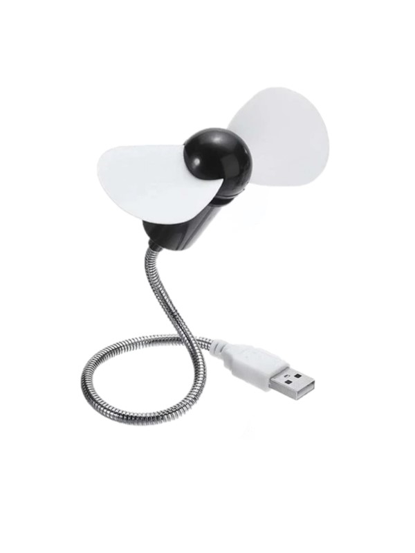 Mini Ventilator USB Reglabil pentru Calculator sau Laptop, ABS, Eficienta Maxima Premium, CBD CORAL BEST DEALS Negru [1]