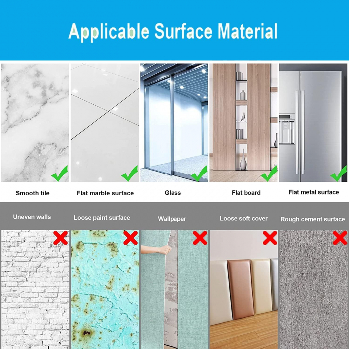 Oglinda Autoadeziva Premium, CBD CORAL BEST DEALS, pentru Decor Interior, Model Dreptunghi, Material PVC Acrilic, 15 x 10 cm, Set 6 Bucati [13]
