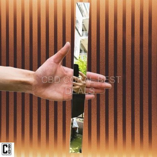 Oglinda Autoadeziva Premium, Dimensiuni 35 x 8 cm CBD CORAL BEST DEALS, Pentru Amenajarea Spatiului Interior, Model Dreptunghi, Set 6 Bucati [17]