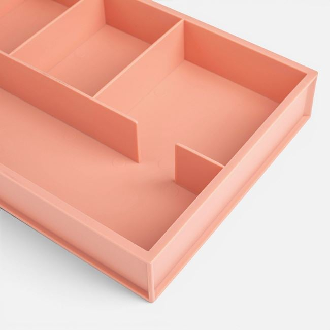 Organizator Birou Dusty Pink cu 4 Compartimente, 25 x 17,8 cm [4]