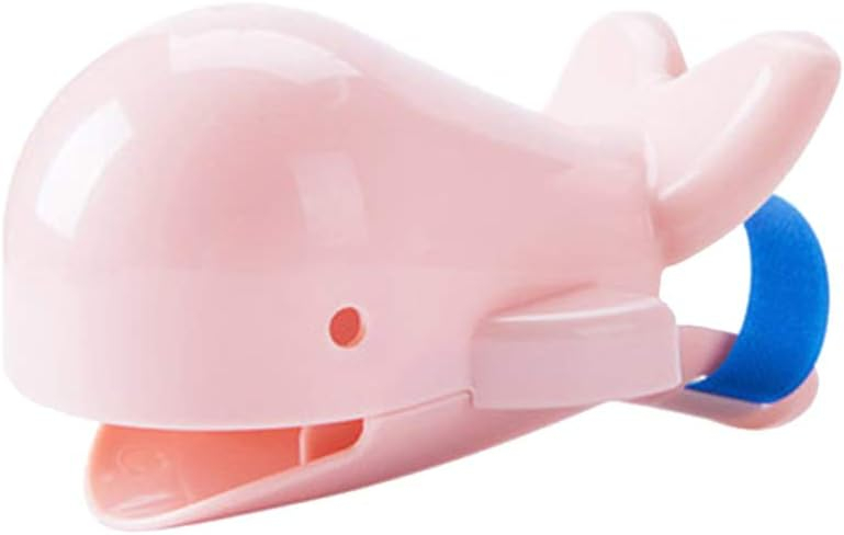 Ornament Baterie pentru Apa in Forma de Balena cu Doua Pozitii de Ghidare a Apei - Pentru Copii Compatibil Universal Baie sau Bucatarie, Roz, CBD CORAL BST DEALS Finding Dory [5]
