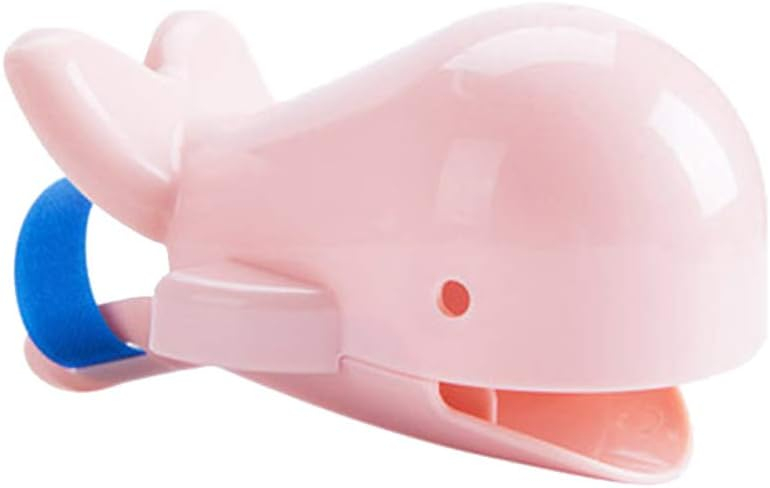 Ornament Baterie pentru Apa in Forma de Balena cu Doua Pozitii de Ghidare a Apei - Pentru Copii Compatibil Universal Baie sau Bucatarie, Roz, CBD CORAL BST DEALS Finding Dory [1]