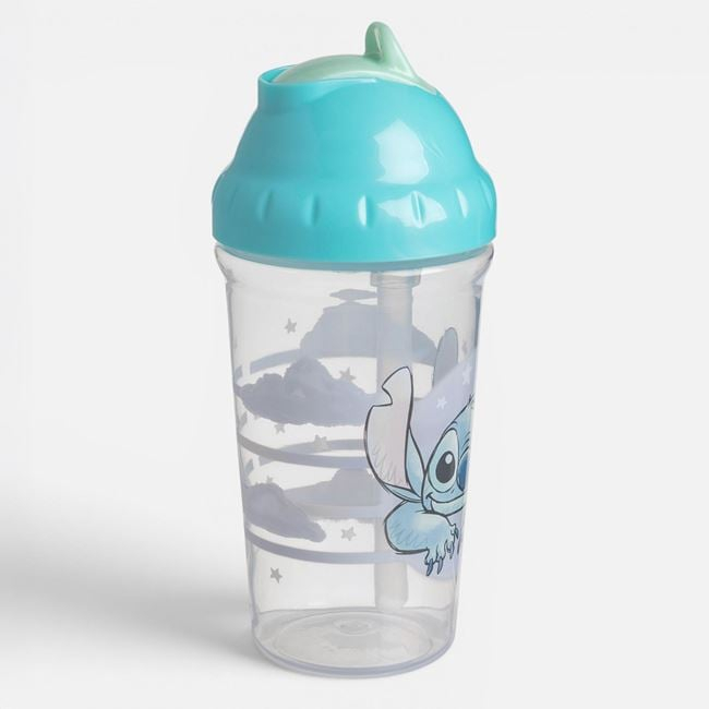 Pahar de antrenament Stitch cu pai 295 ml bleu [3]