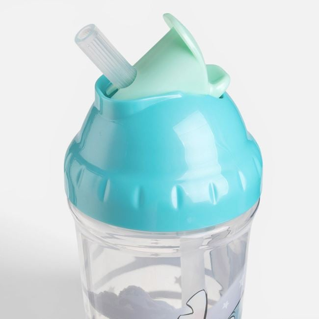 Pahar de antrenament Stitch cu pai 295 ml bleu [2]