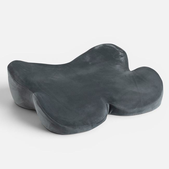 Pernă gri Memory Foam pentru scaun 47 x 39 cm [2]