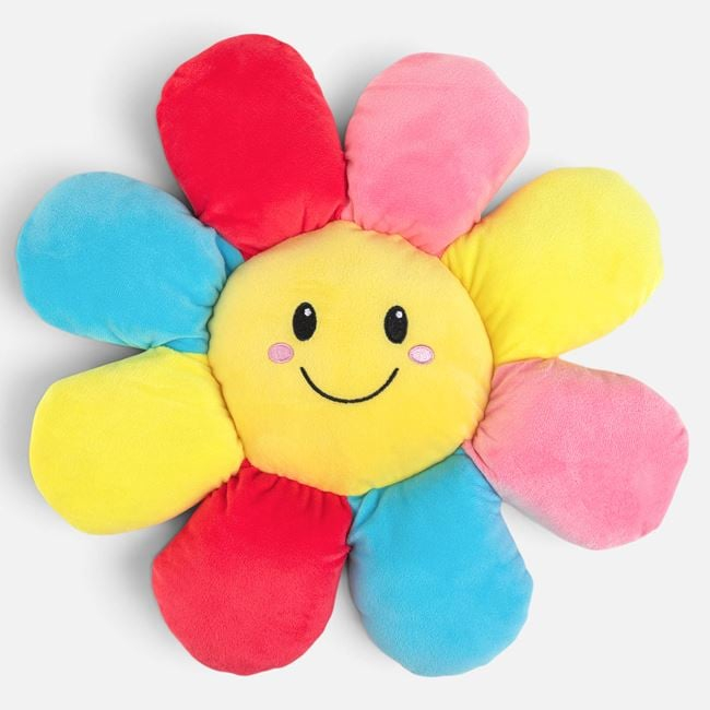 Pernă Decorativă Floare Multicoloră Catifelată, Ø40x5 cm [1]