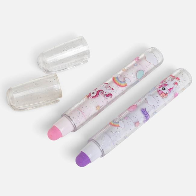 Set 2 Radiere Tip Creion Unicorn, 12 cm [2]