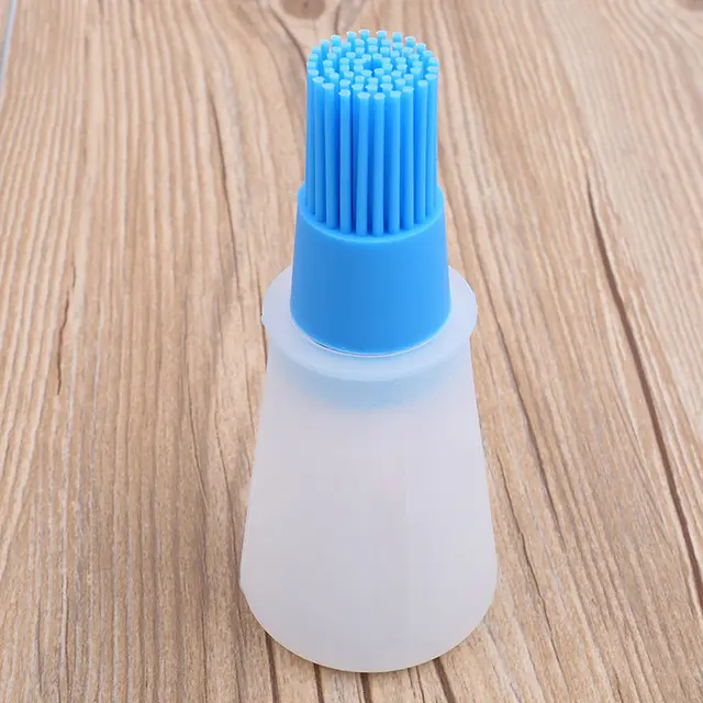 Recipient Gradat cu Pensula din Silicon,  pentru Ulei, Unt Topit sau Ou Topit, Albastru,CBD CORAL BEST DEALS Albastru [6]