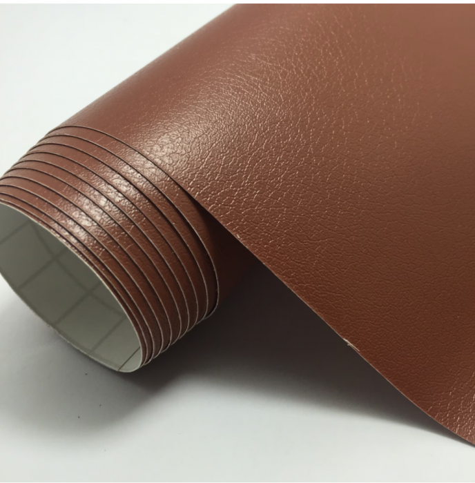 Rola din Piele Ecologica, Culoare Maro Caramiziu Pentru Reconditionare si Retapitare Canapea, Scaun, Interior Auto, Autoadeziv Puternic, Usor de Aplicat Dimensiune: 50 x 138 cm, Premium CBD CORAL BEST [1]