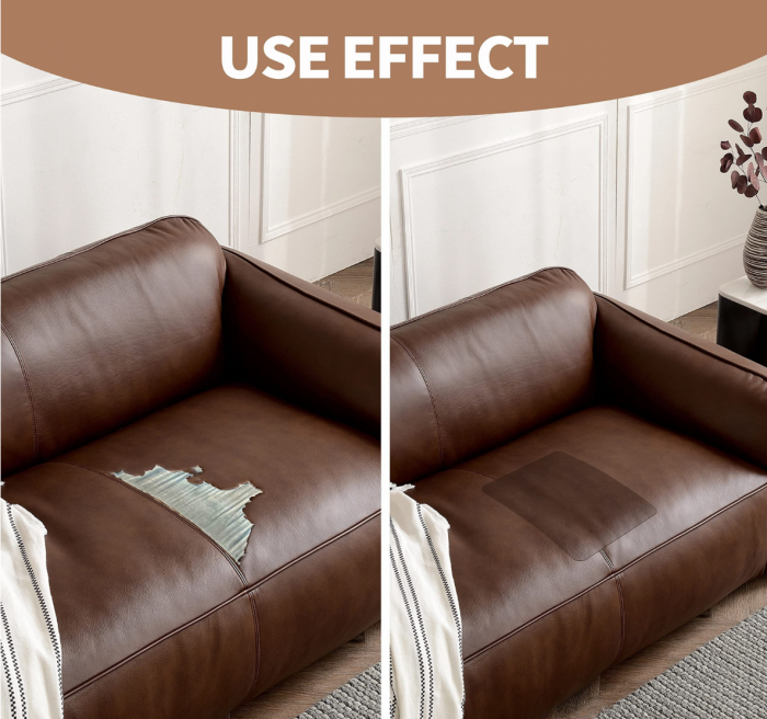 Rola din Piele Ecologica, Culoare Maro Caramiziu Pentru Reconditionare si Retapitare Canapea, Scaun, Interior Auto, Autoadeziv Puternic, Usor de Aplicat Dimensiune: 50 x 138 cm, Premium CBD CORAL BEST [3]