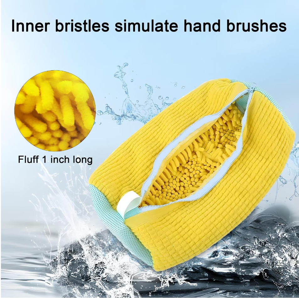 Sac spălare pantofi CoralBEstDeals 35x19 cm galben [9]