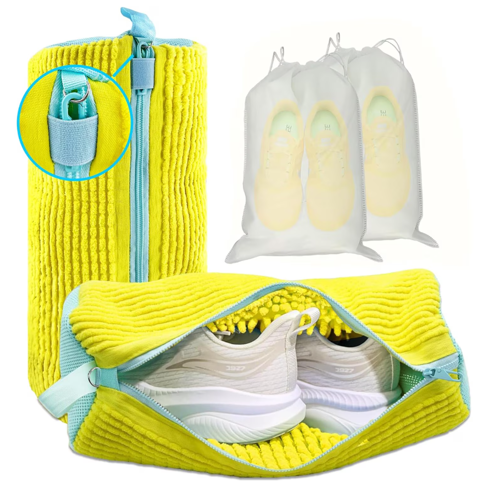 Sac spălare pantofi CoralBEstDeals 35x19 cm galben [4]