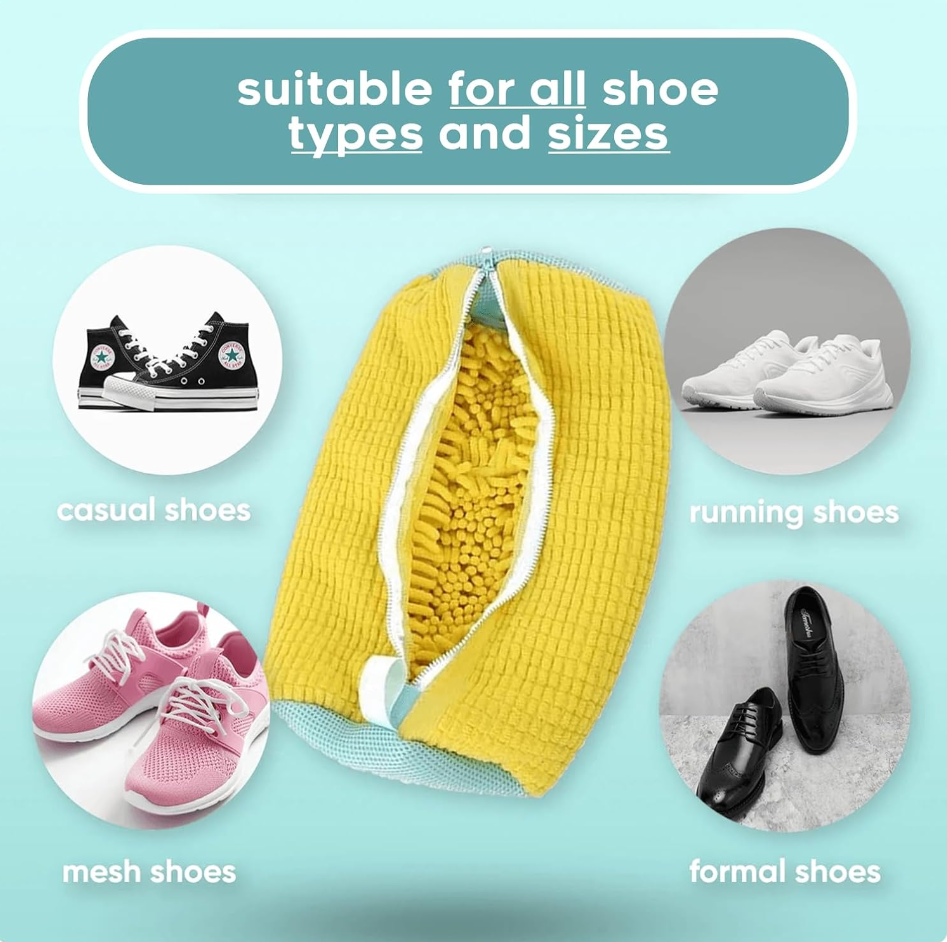 Sac spălare pantofi CoralBEstDeals 35x19 cm galben [7]