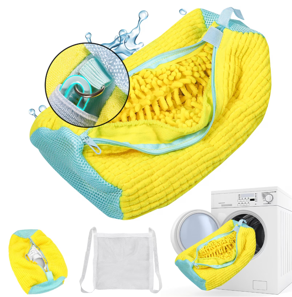 Sac spălare pantofi CoralBEstDeals 35x19 cm galben [3]