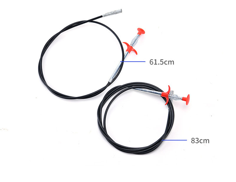 Sarpe pentru Desfundat Chiuvete, Instalatii de Scurgere si Tevi, Cazi, Cabine de Dus, WC, Sistem Mecanic Premium din Otel, Flexibil si Universal Compatibil, Negru, 90cm, CBD CORAL BEST DEALS [4]