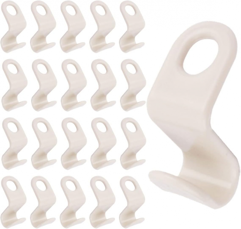 Set 10 Carlige din PVC, pentru Agatare si Organizare Umerase Haine, Alb, CBD CORAL BEST DEALS Alb 10 [6]