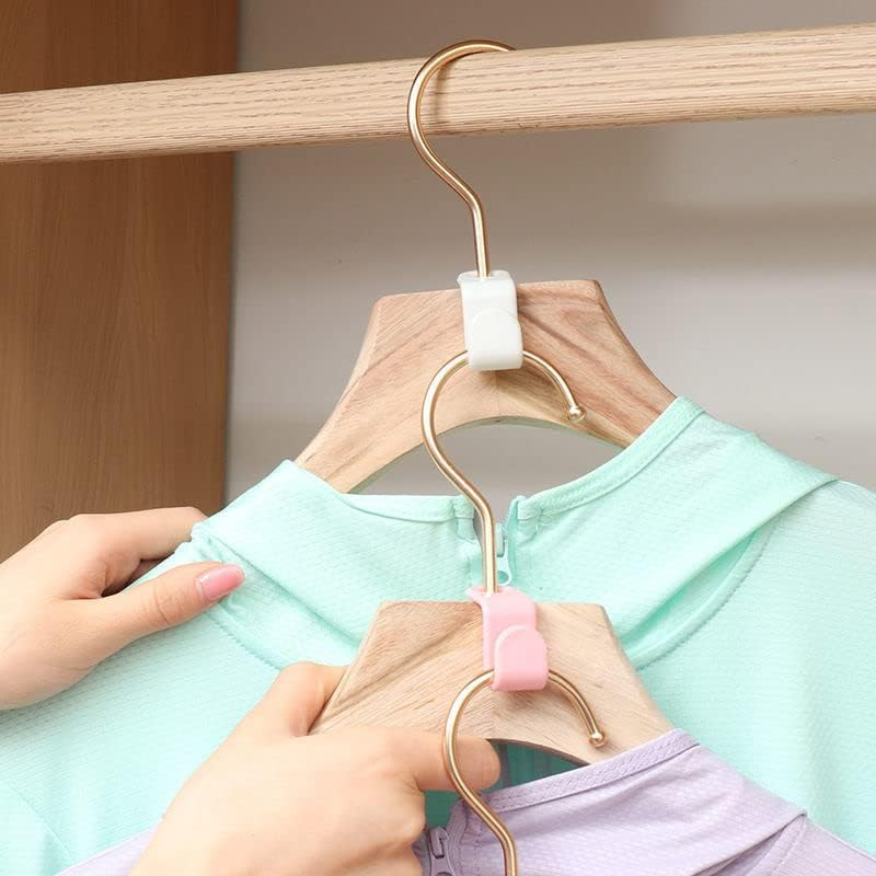 Set 10 Carlige din PVC, pentru Agatare si Organizare Umerase Haine, Alb, CBD CORAL BEST DEALS Alb 10 [9]